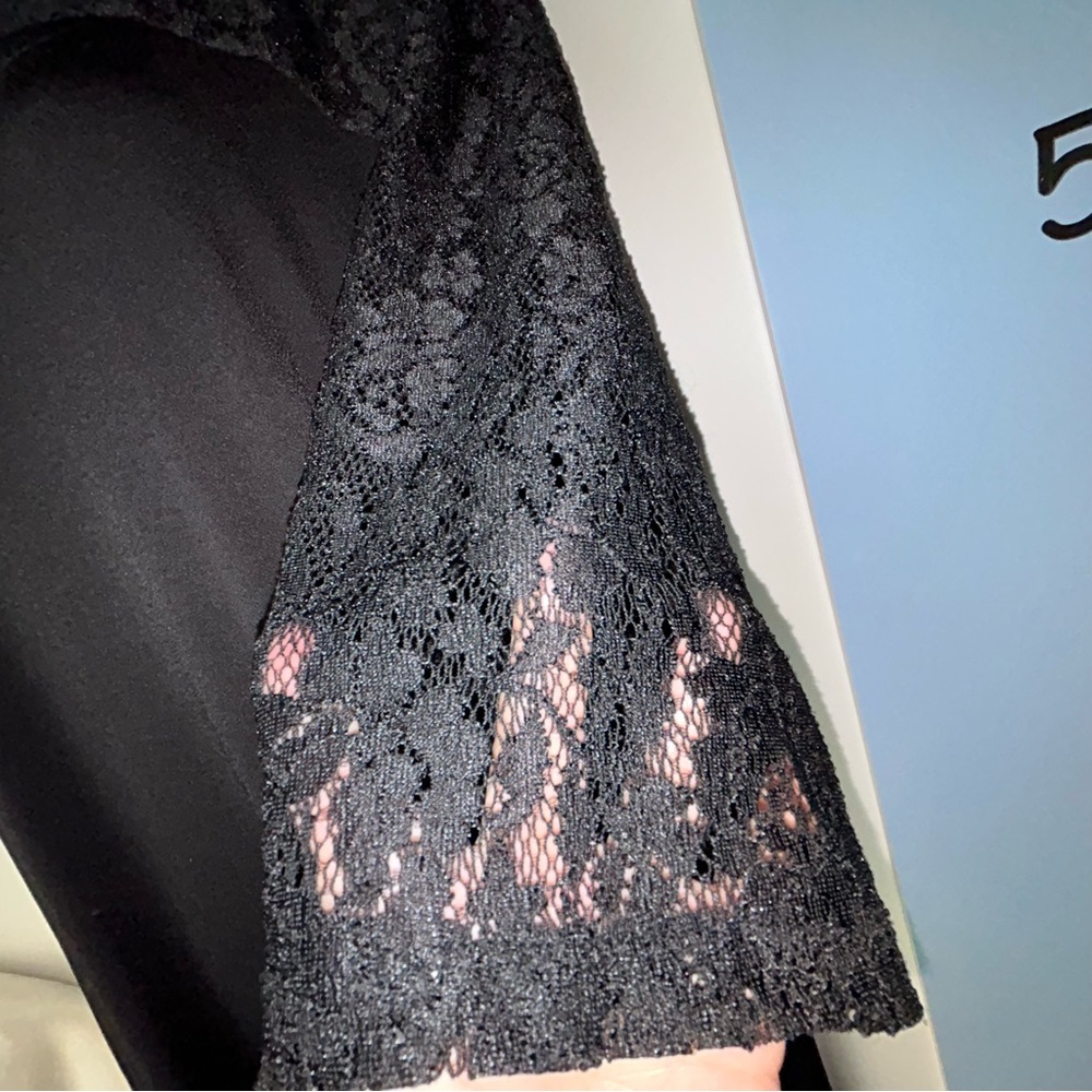 Catherines Black Lace Maxi Dress‎ 2X 22/24W - Picture 4 of 14